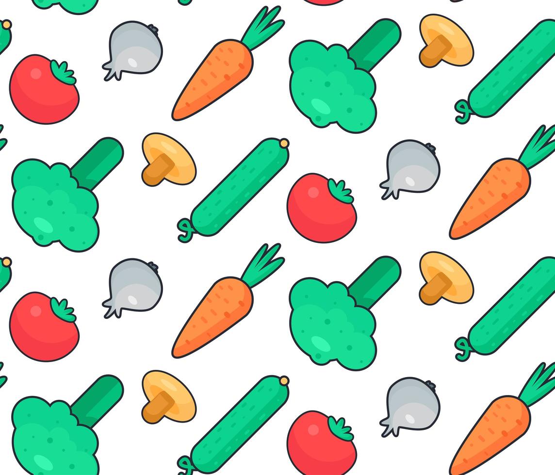 Fresh Vegetable Salad vector