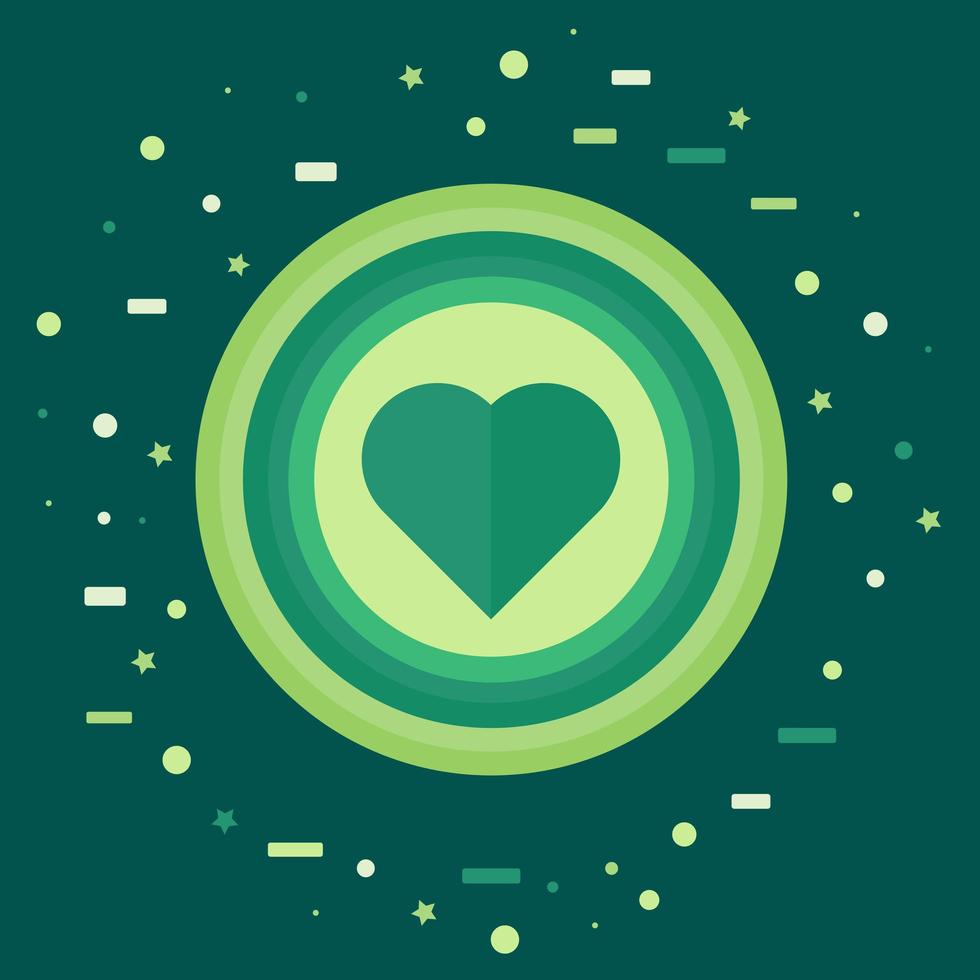 Like Icon with Heart vector