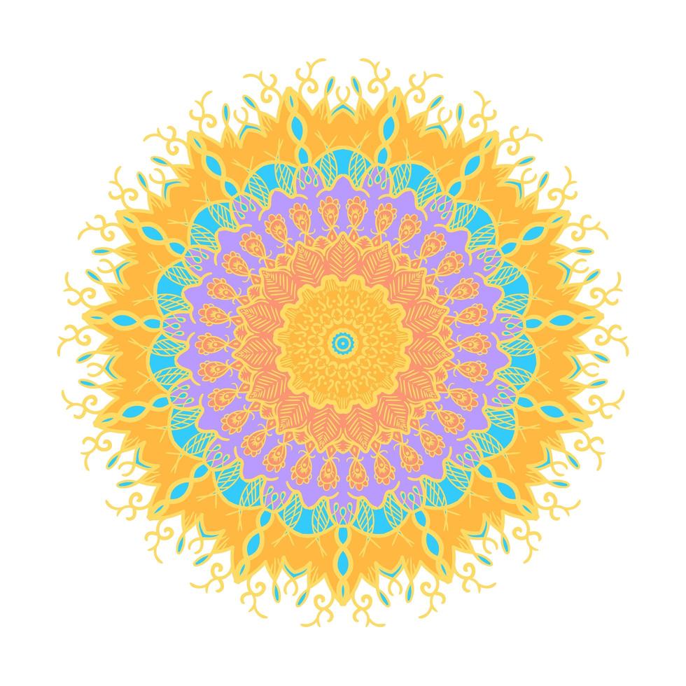 Mandala Line Template vector