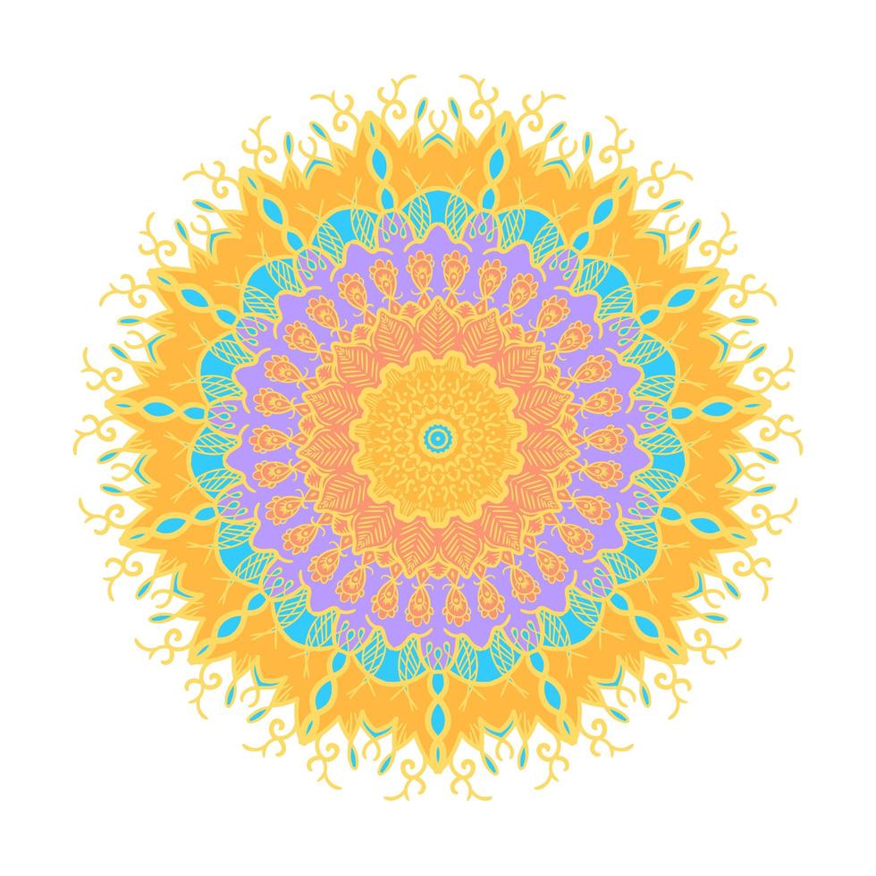 Mandala Line Template vector