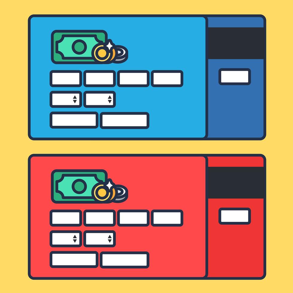 site form of online shopping vector