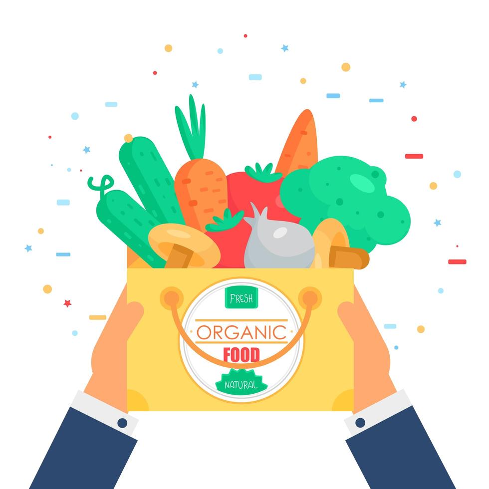 Fresh Vegetable Badge vector