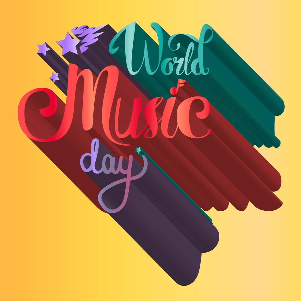 World Music Day Poster vector