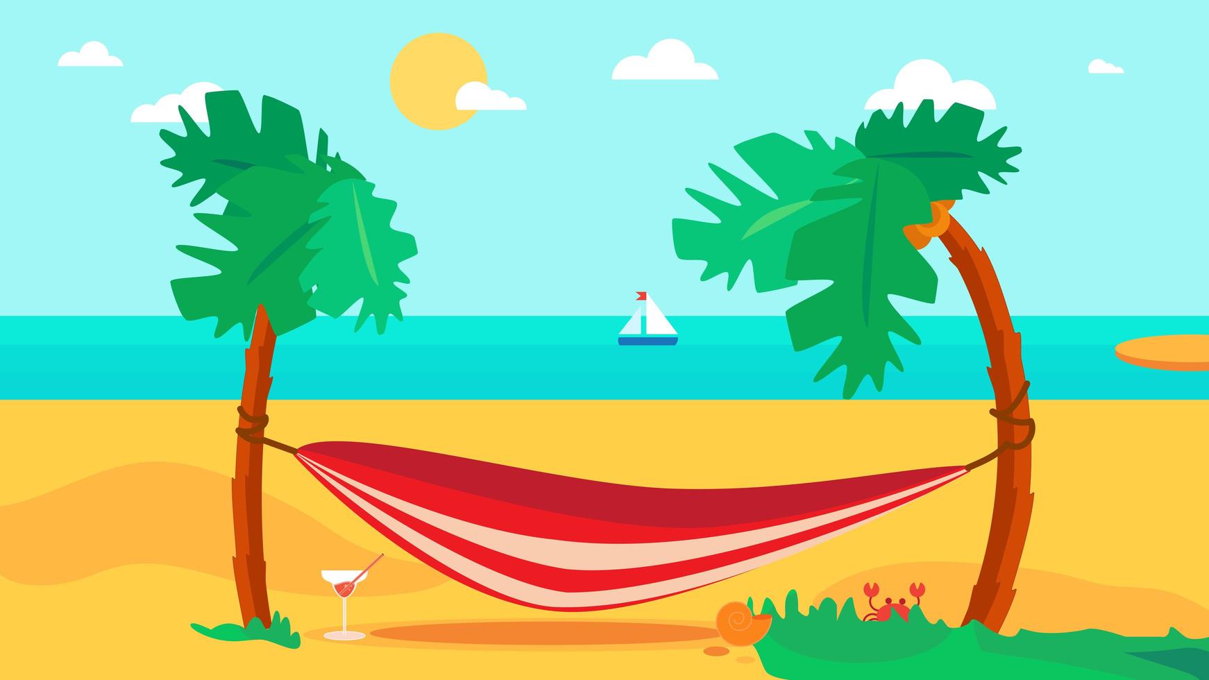 Hello Summer Concept vector