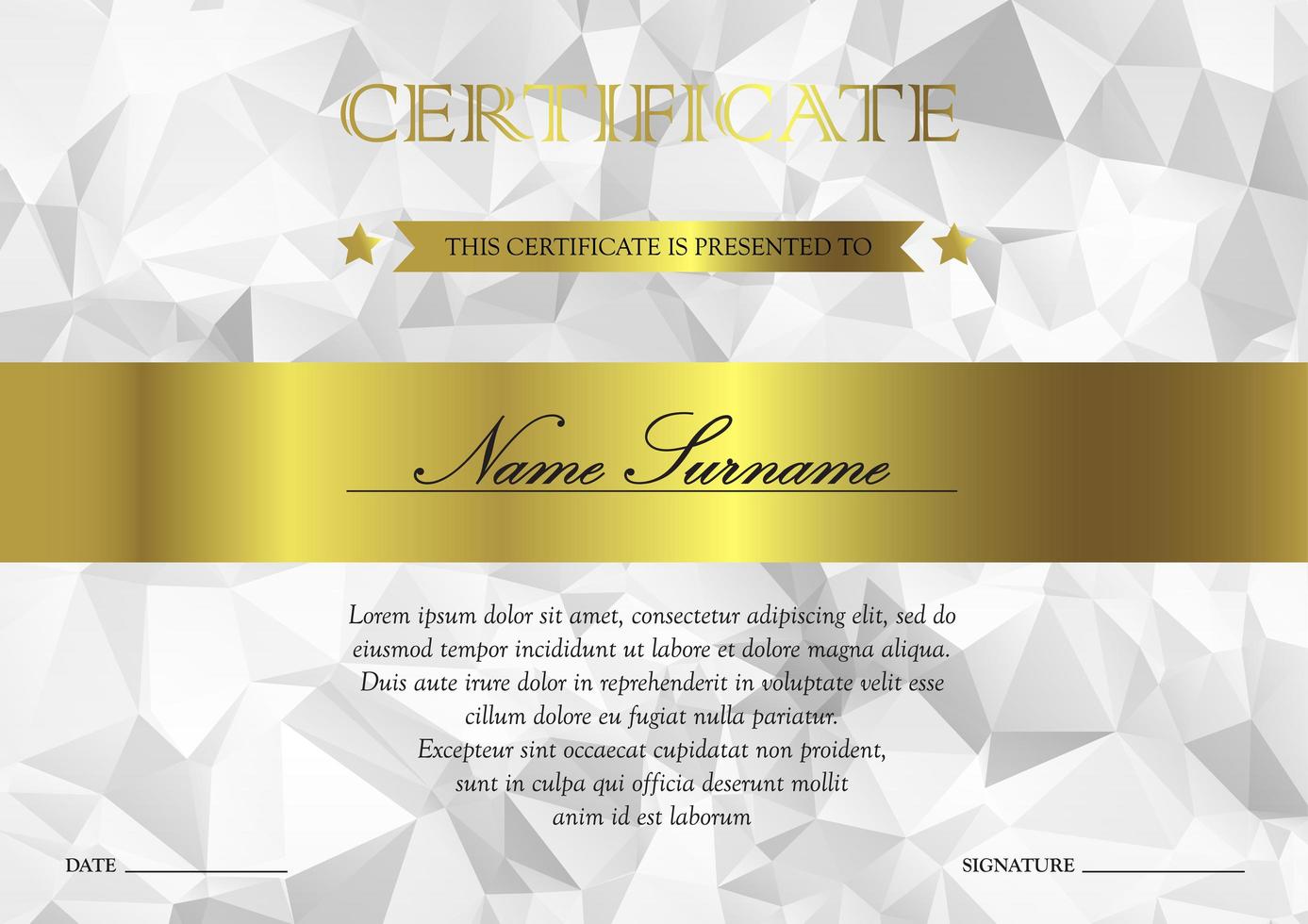 Certificate and diploma template vector