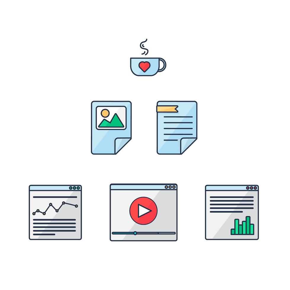 Web UI UX Tools vector