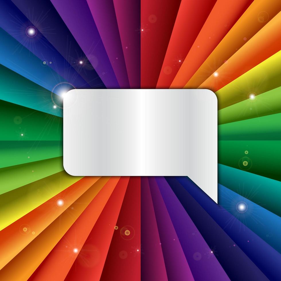Bright vector rainbow celebration holiday banner