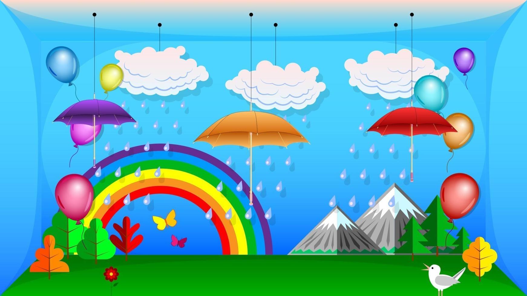 Decorations for the childrens room, kids zone vector