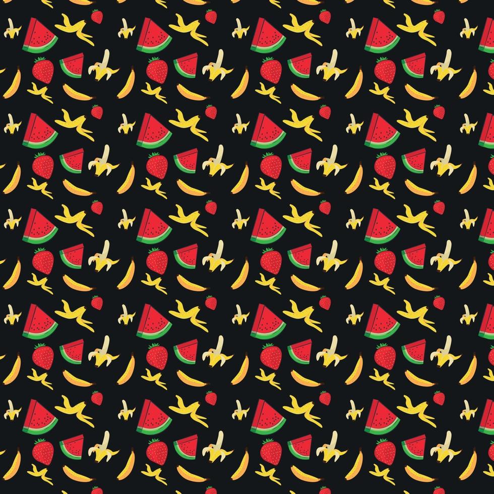 Pattern with Fresh Fruit vector