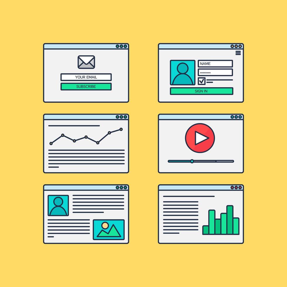 Web Template Form vector