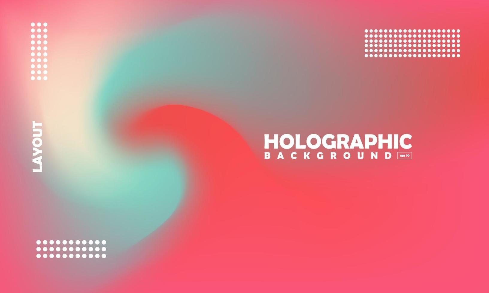 Abstract Blurred Holographic Gradient effect Background vector