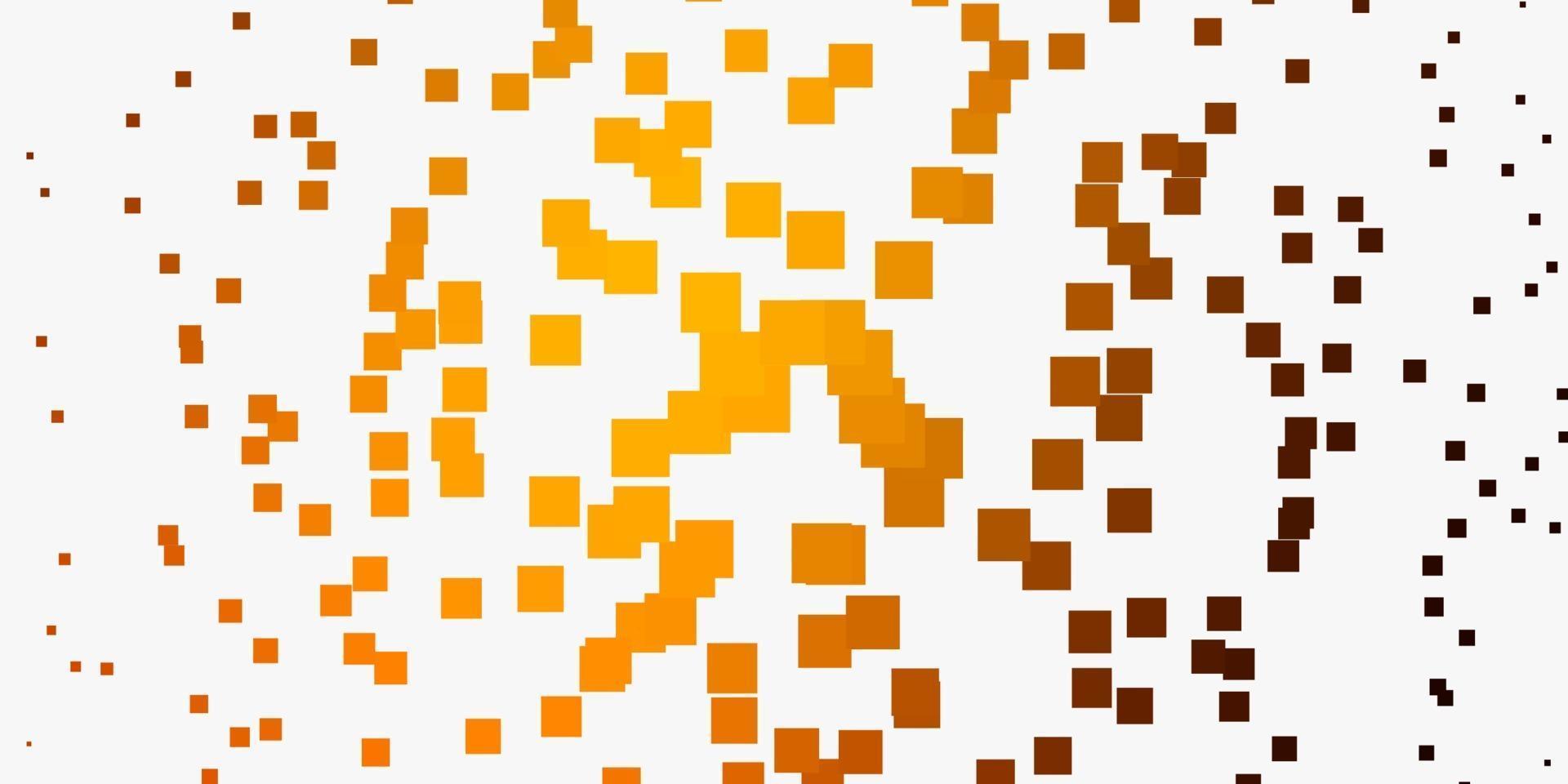 textura de vector naranja claro en estilo rectangular.