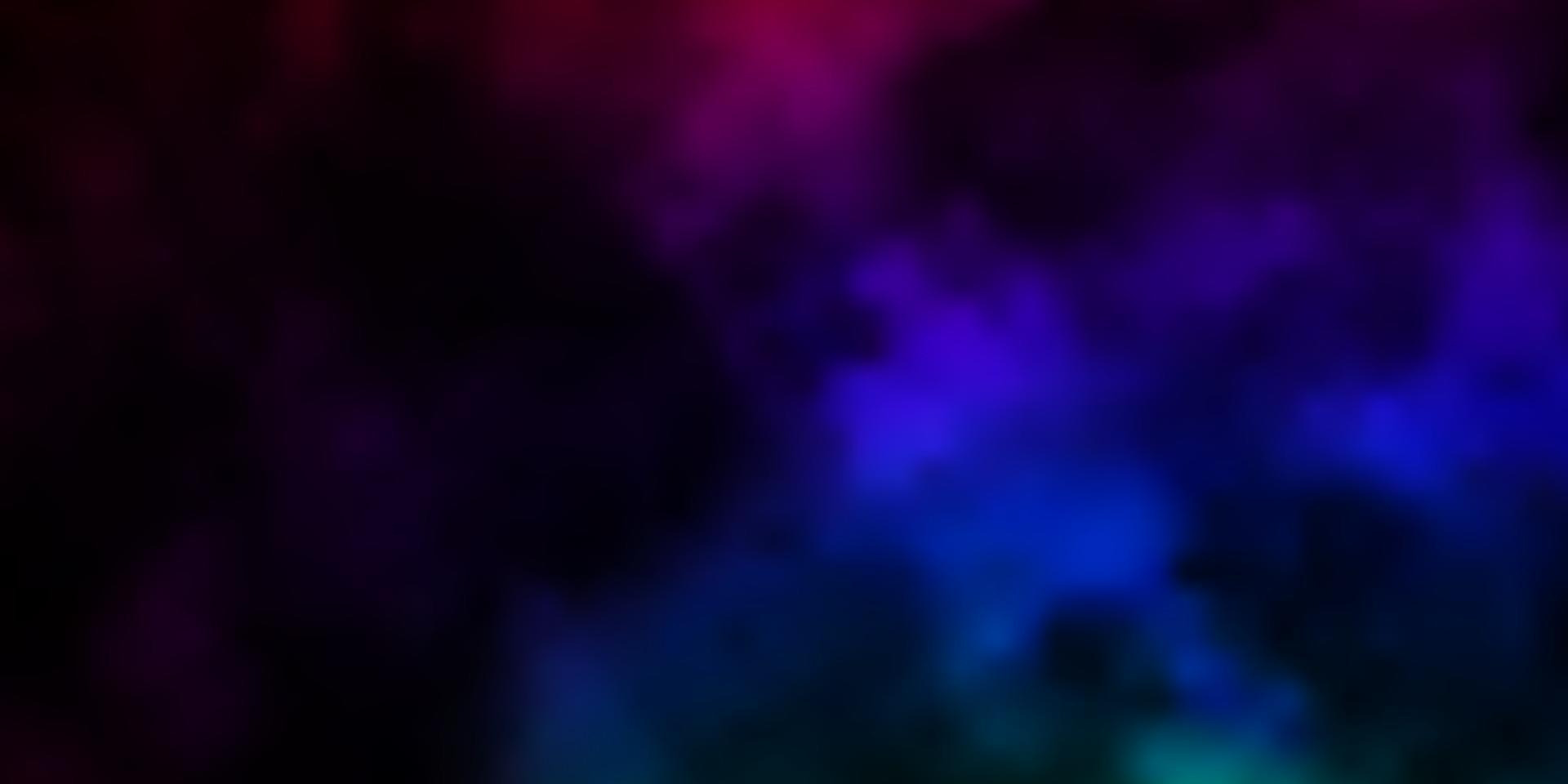 Dark Multicolor vector backdrop with cumulus.