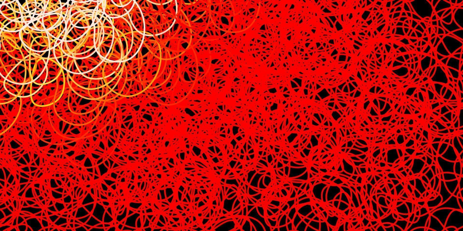 plantilla de vector rojo oscuro, amarillo con formas abstractas.
