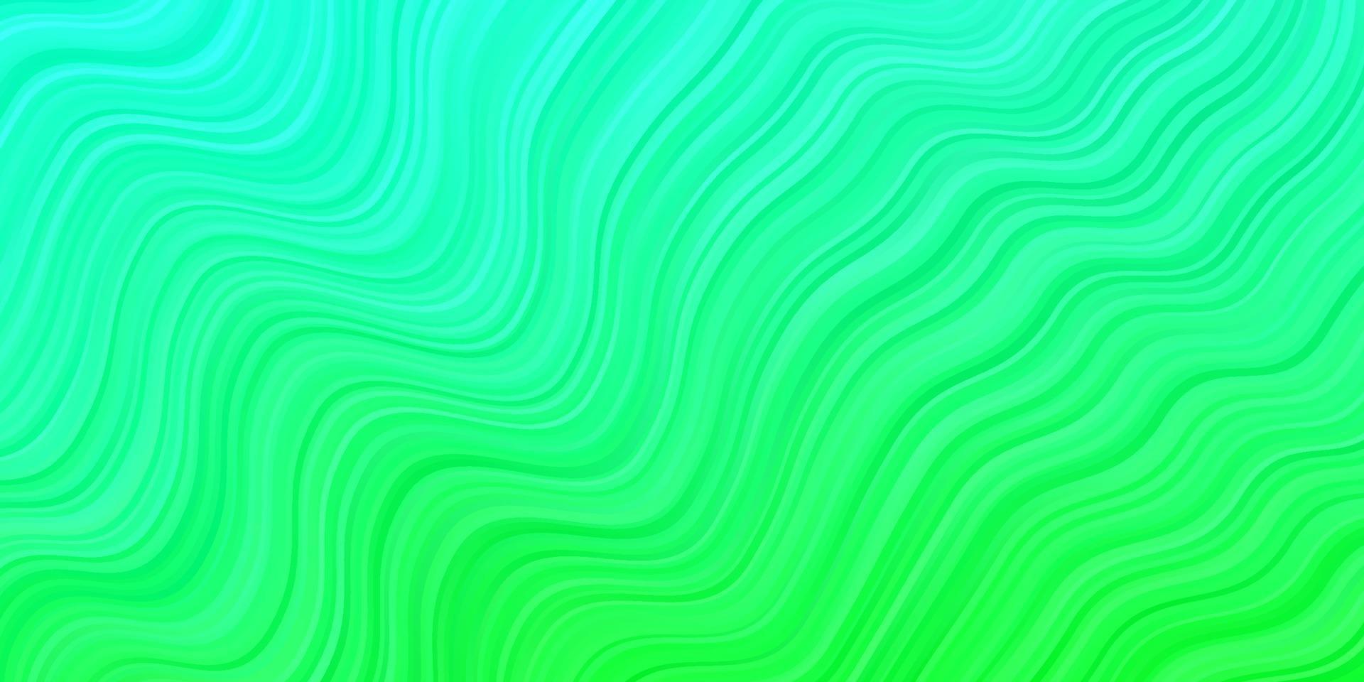 Light Green vector template with curved lines.