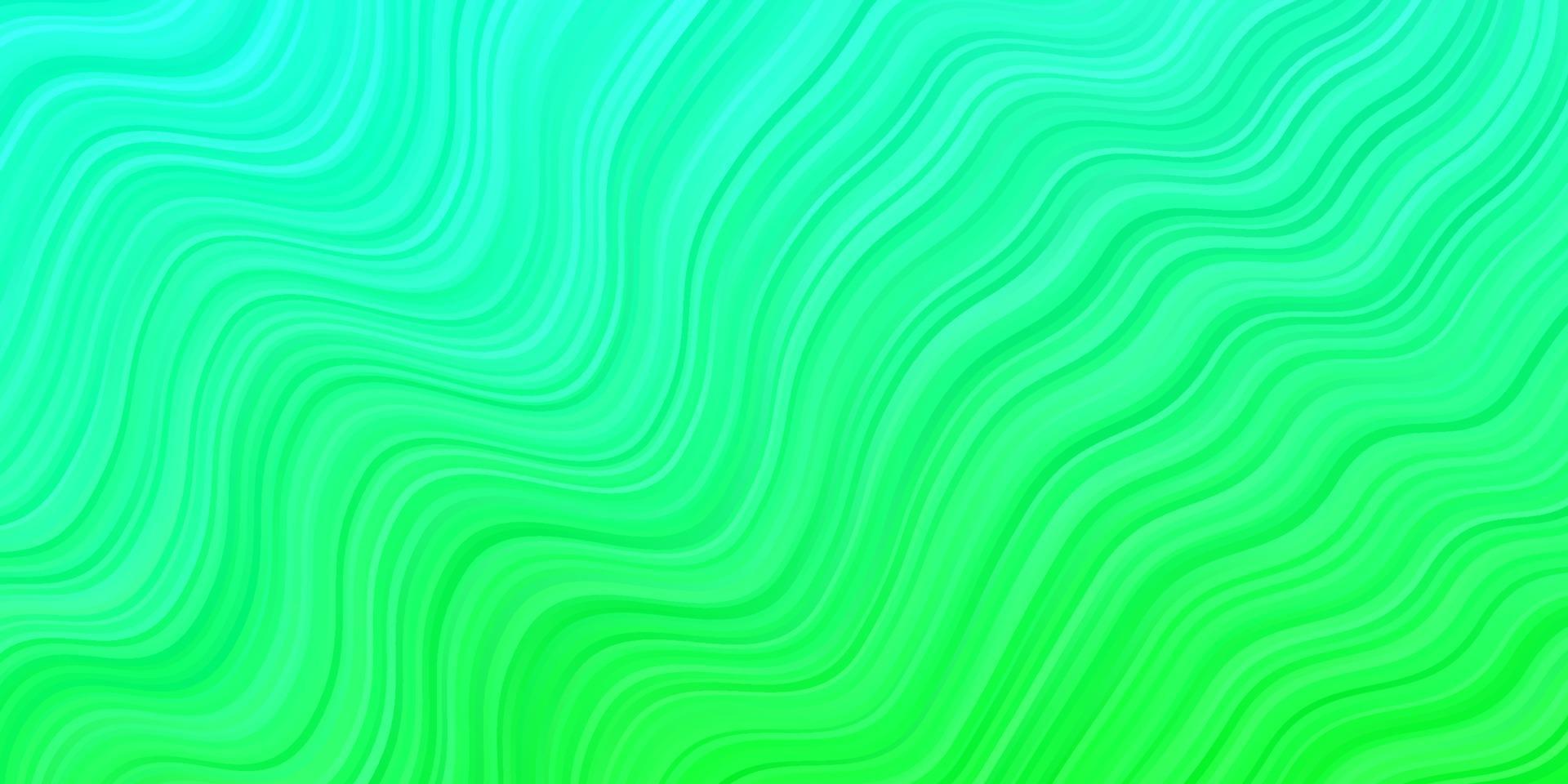 Light Green vector template with curved lines.