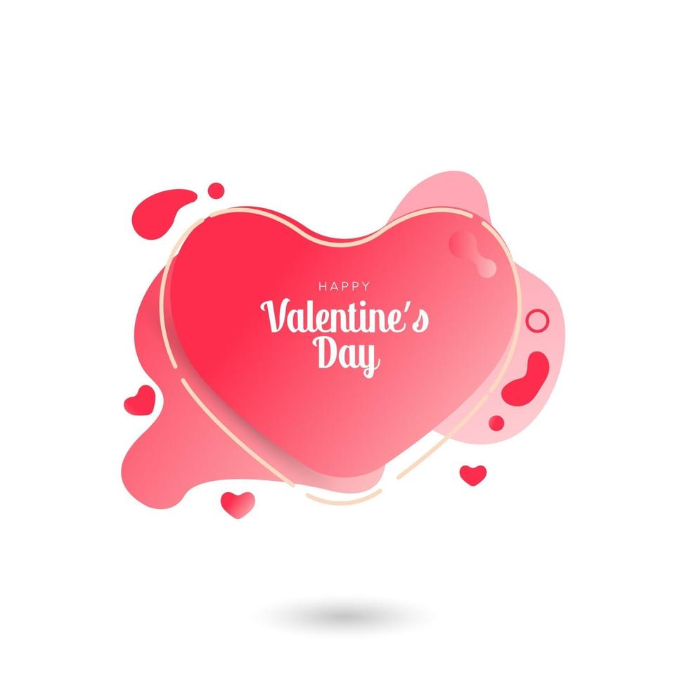 Elegant happy valentine's day stylish greetings vector