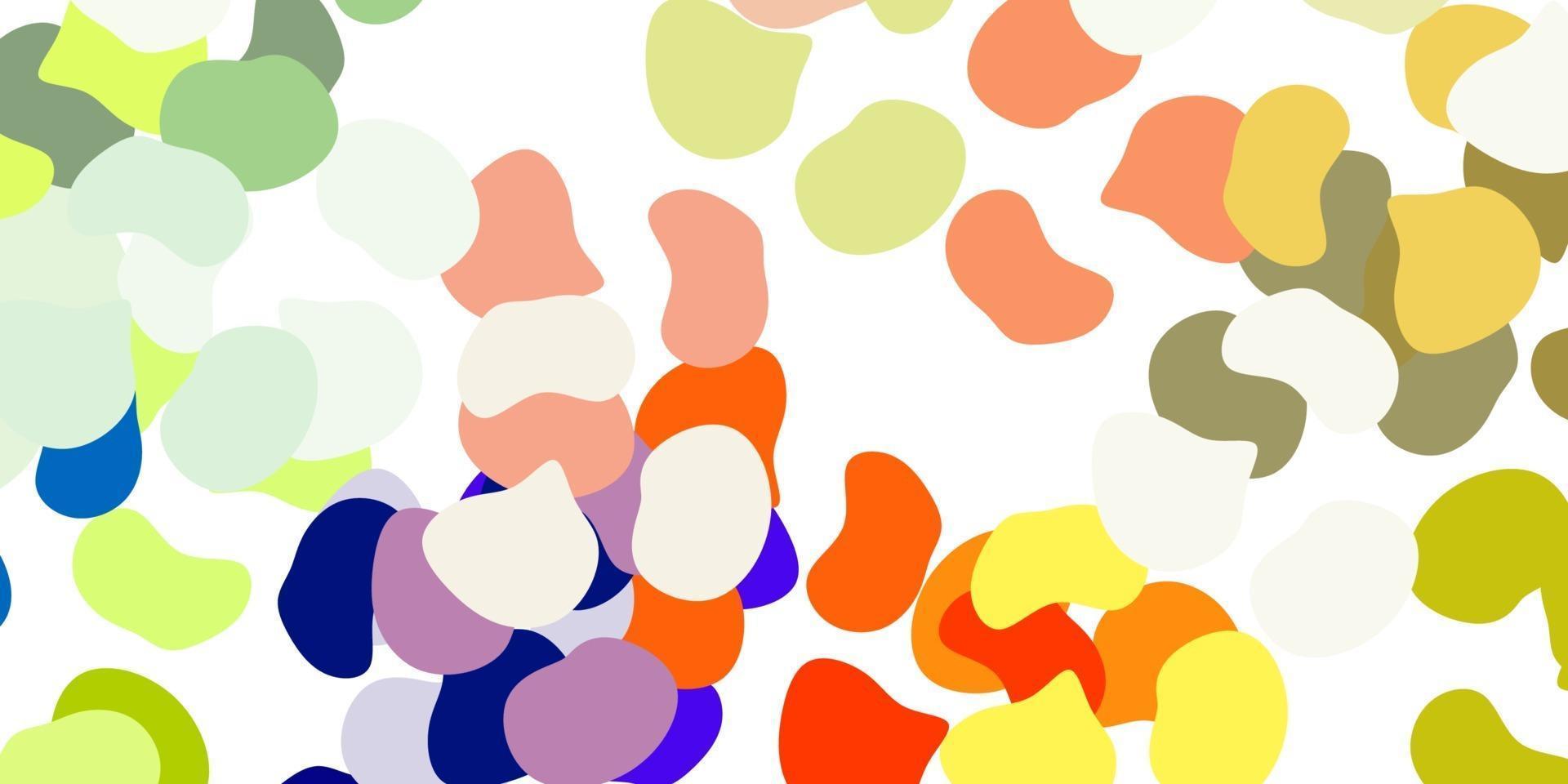 Light multicolor vector pattern with abstract shapes.