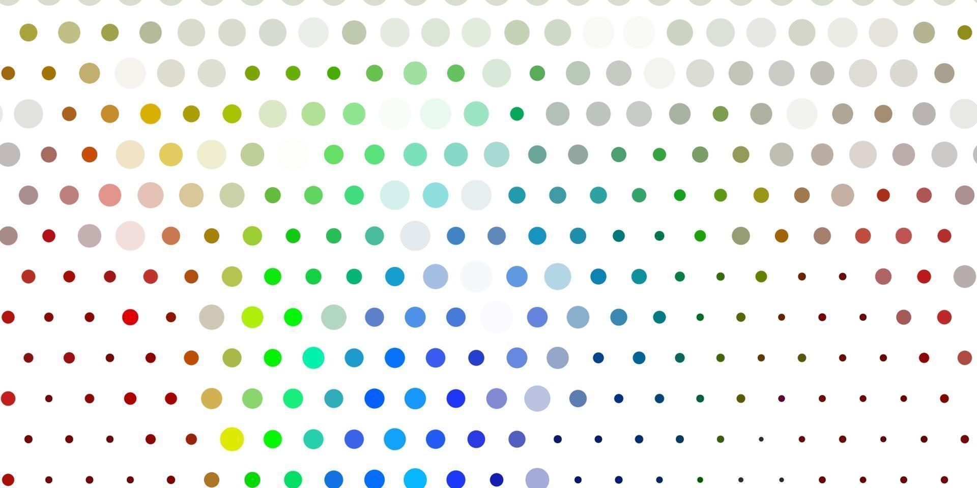 Light multicolor vector pattern with spheres.