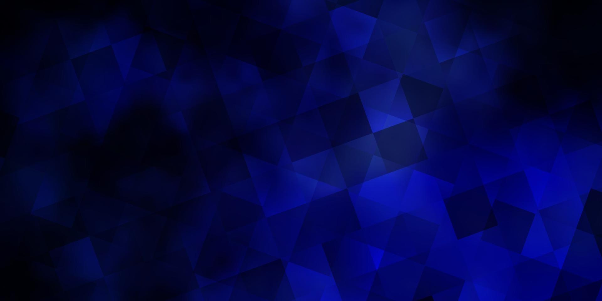 Fondo de vector azul oscuro con triángulos, rectángulos.
