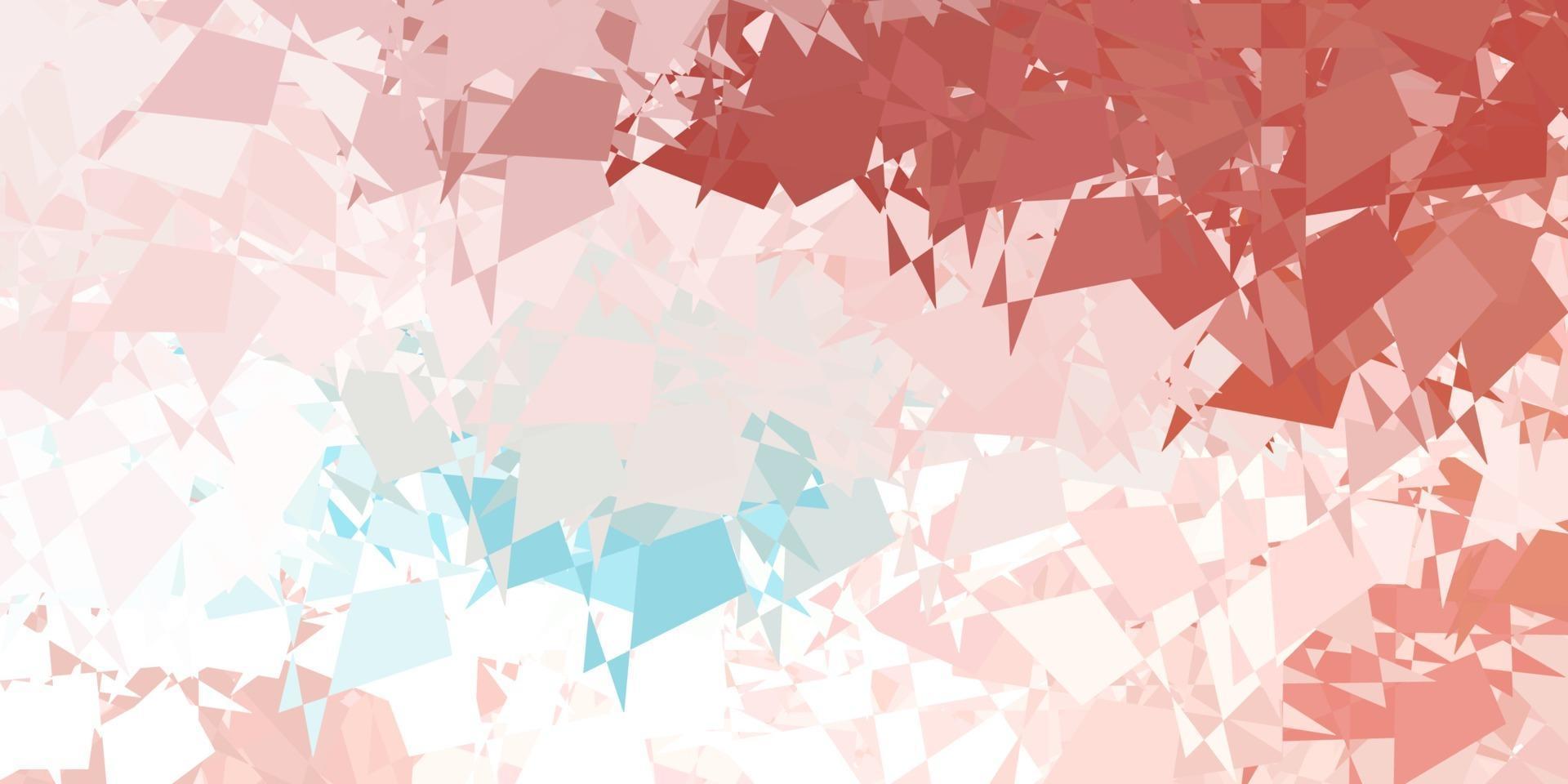Light pink, green vector texture with memphis shapes.