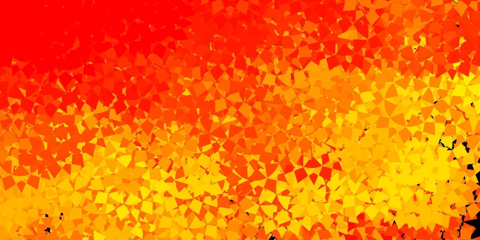 Light orange vector backdrop with triangles, lines.