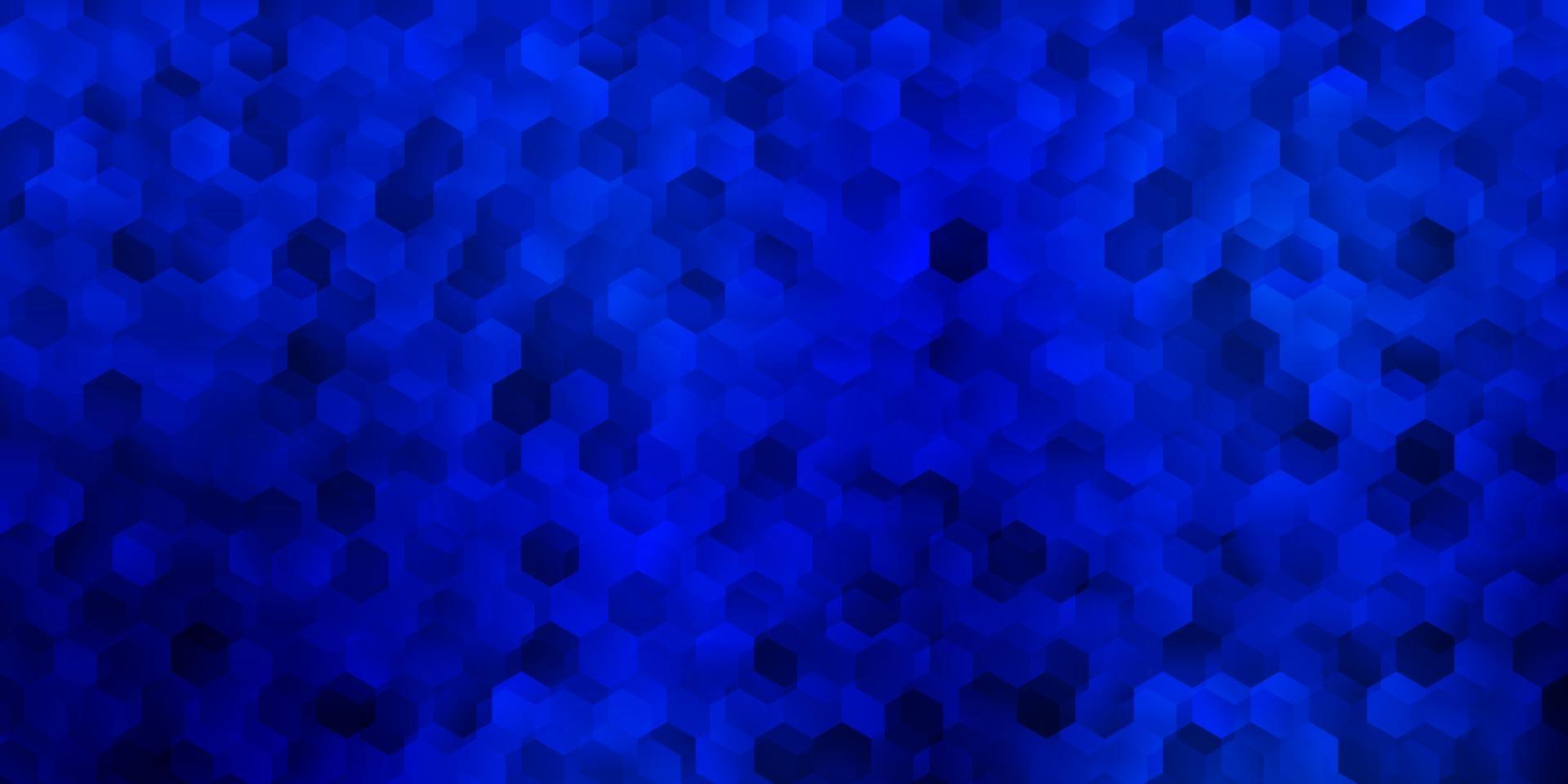 Light blue vector texture with colorful hexagons.