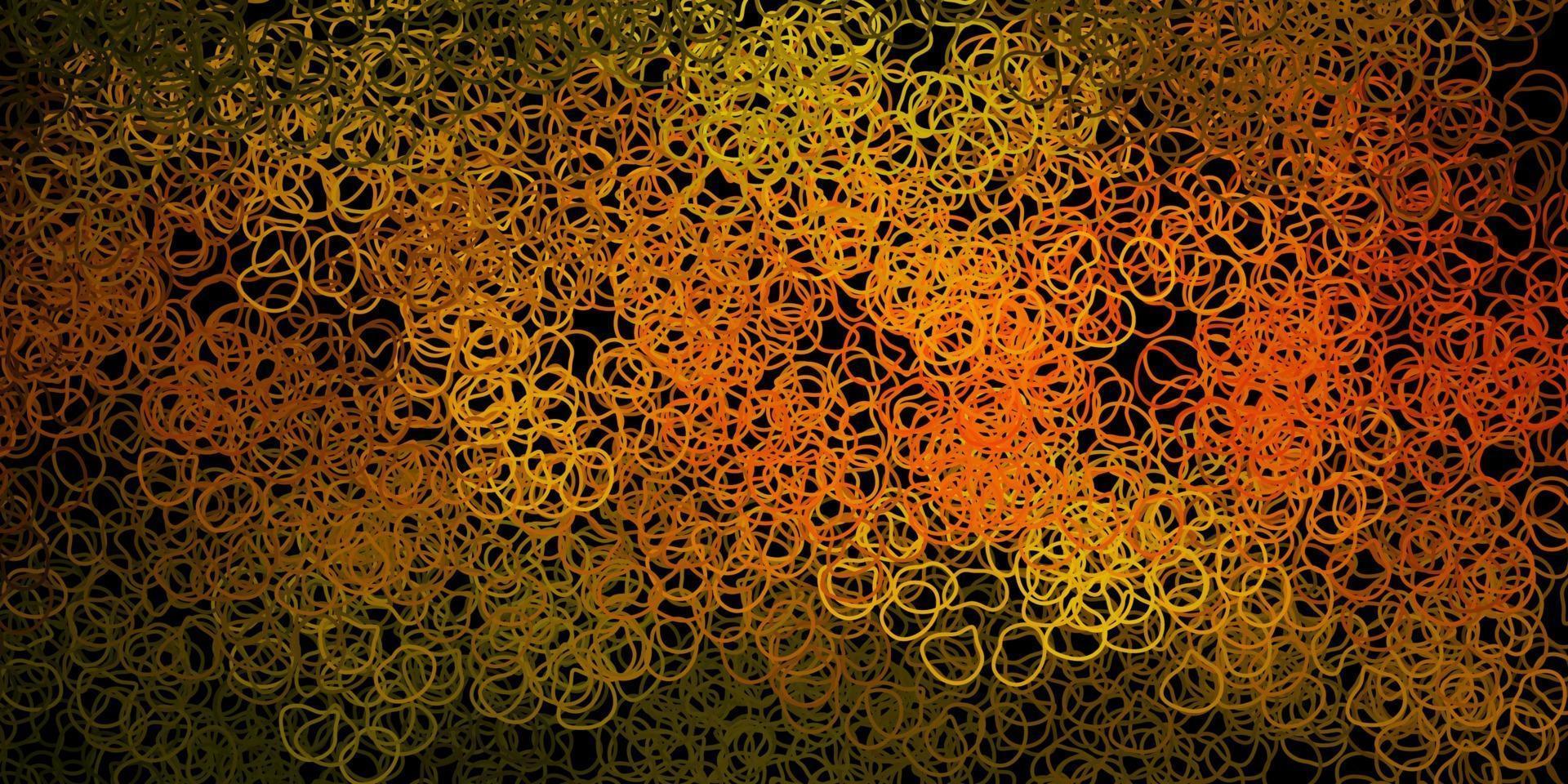 Dark green, yellow vector template with abstract forms.