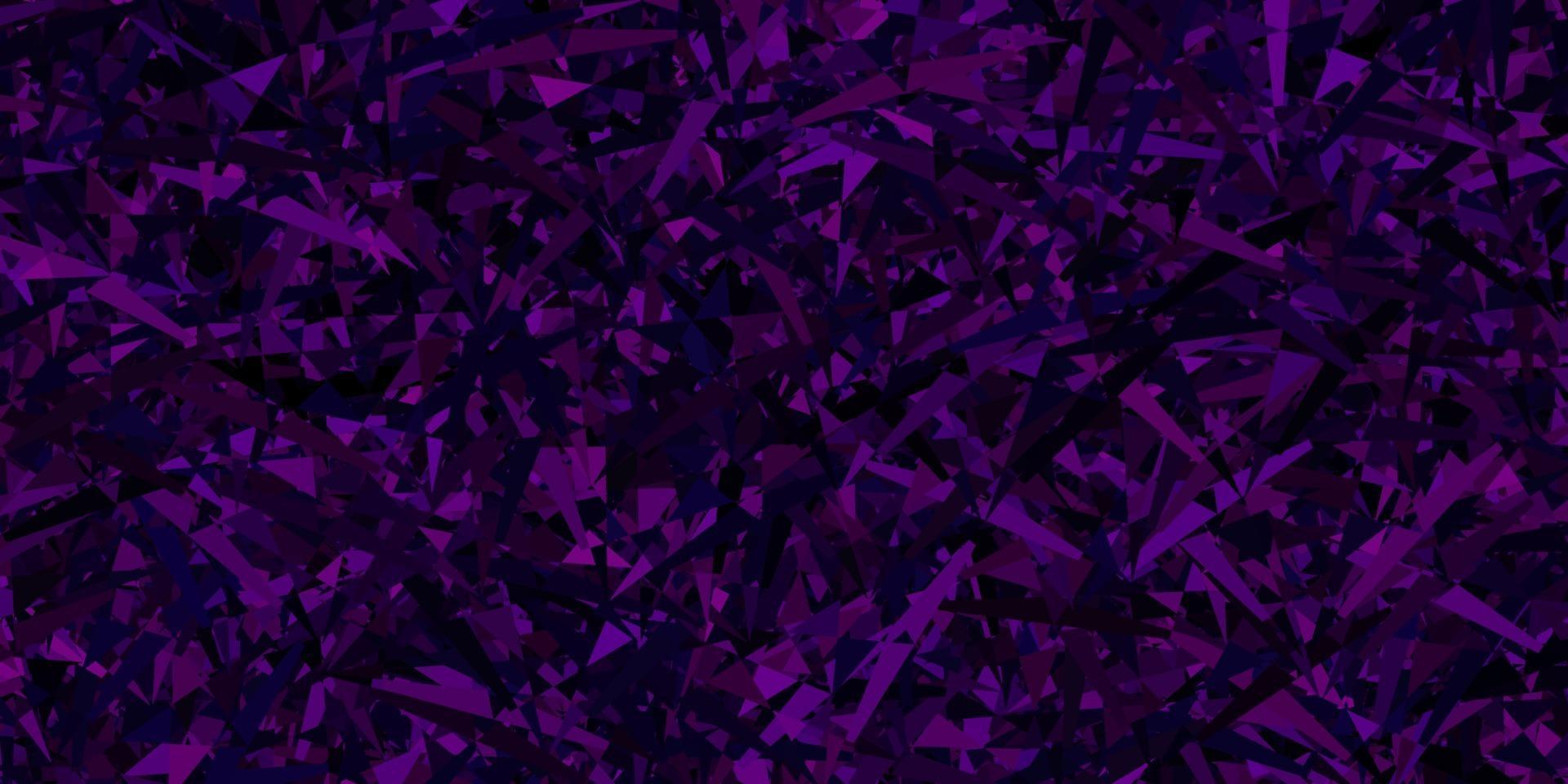 Dark purple vector pattern with polygonal shapes.