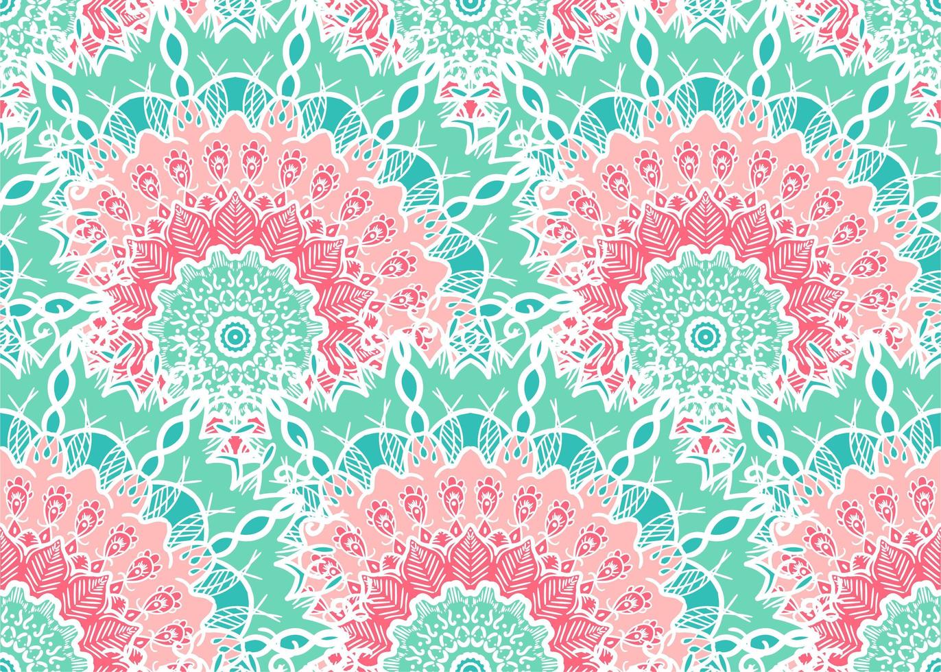 Mandala Seamless Pattern vector