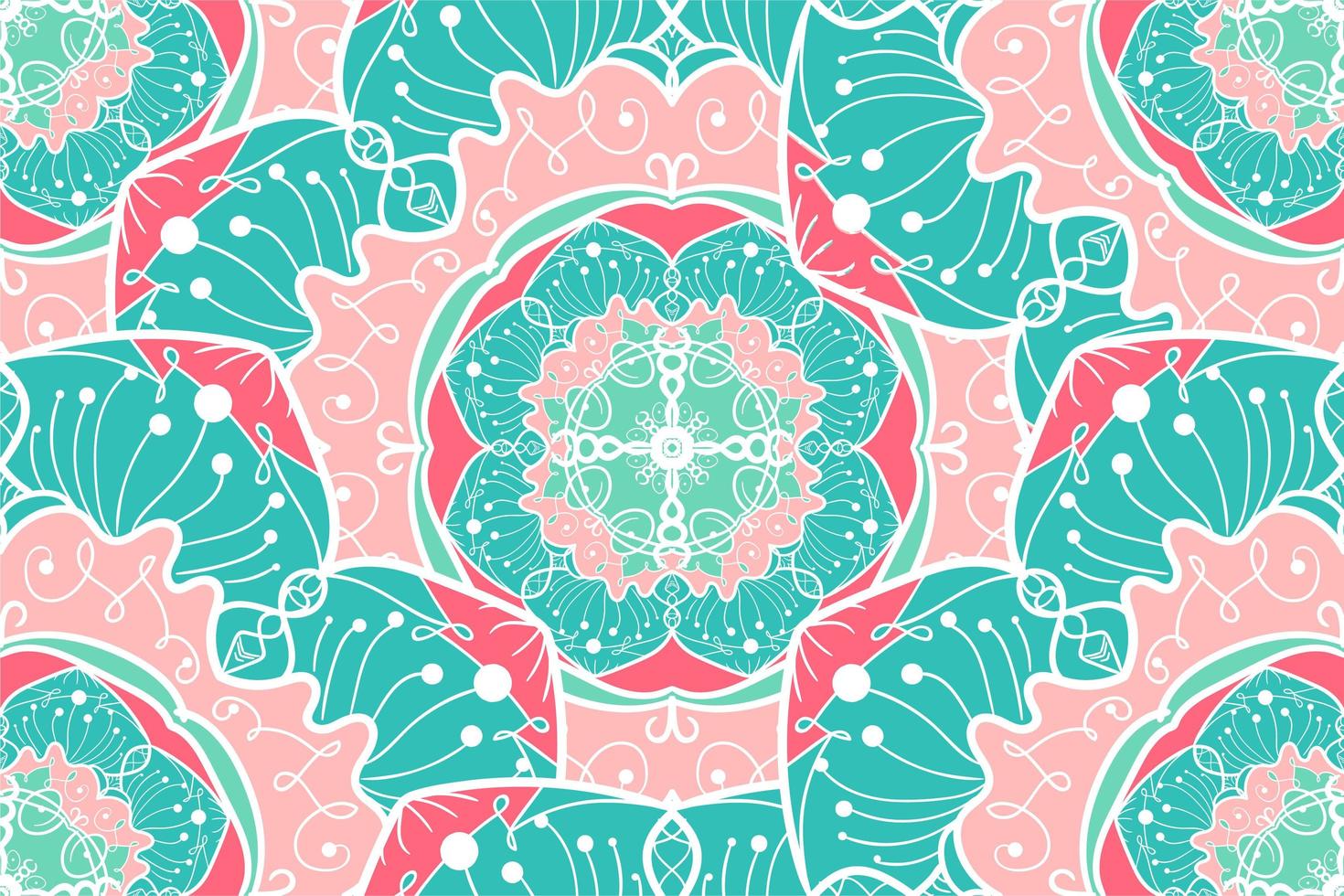 Mandala Seamless Pattern vector