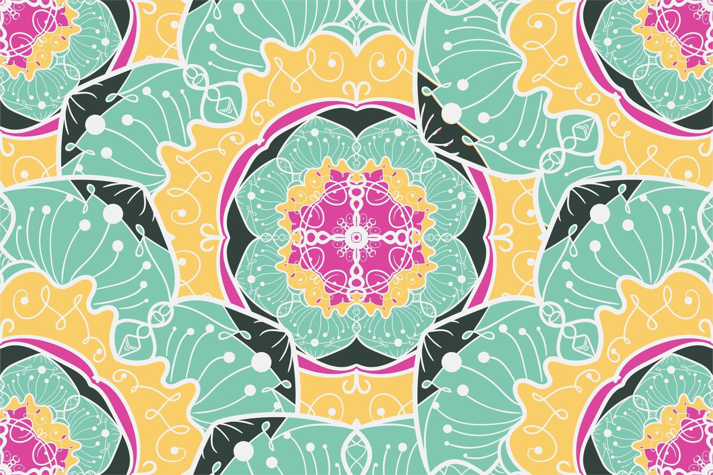 Mandala Seamless Pattern vector