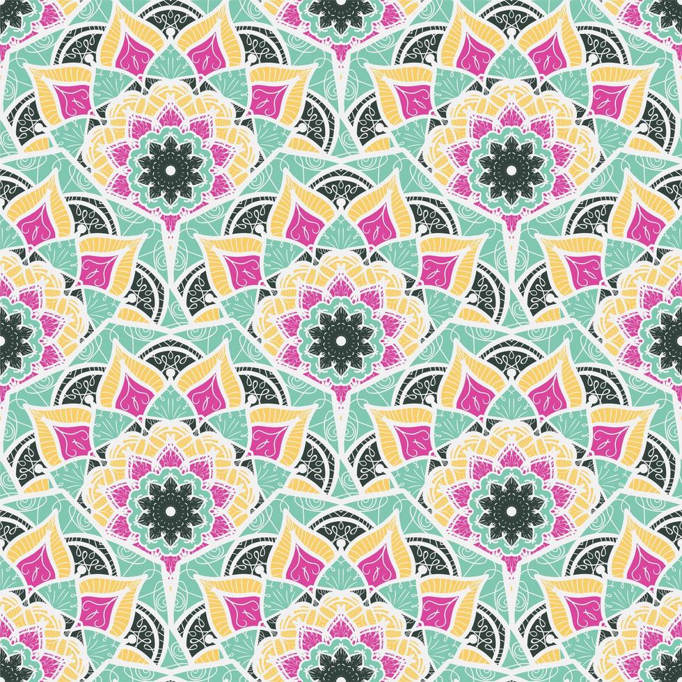 Mandala Seamless Pattern vector