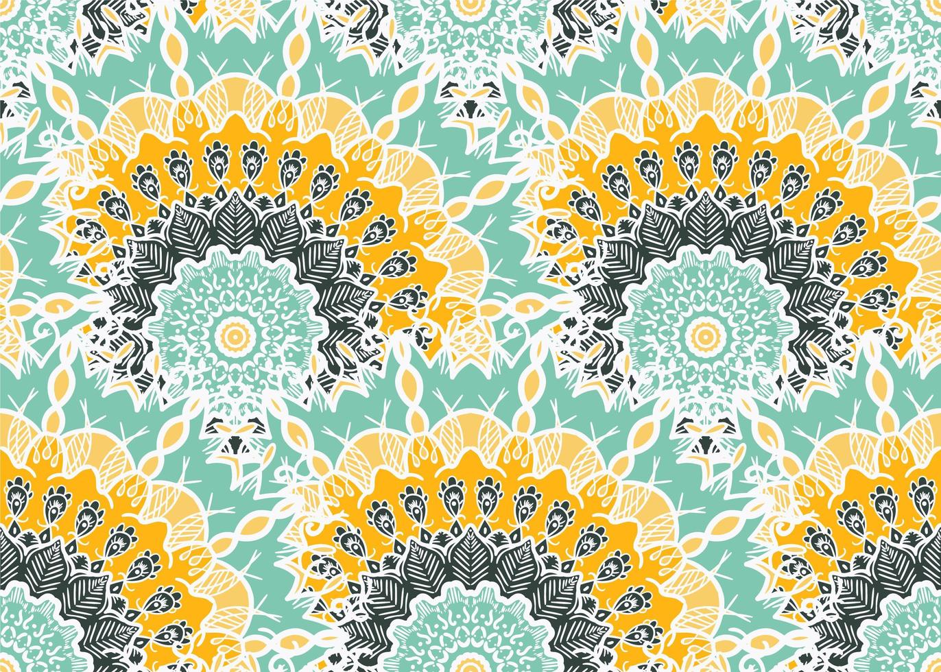 Mandala Seamless Pattern vector