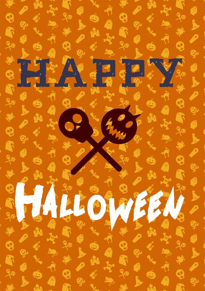 Happy Halloween Lettering vector