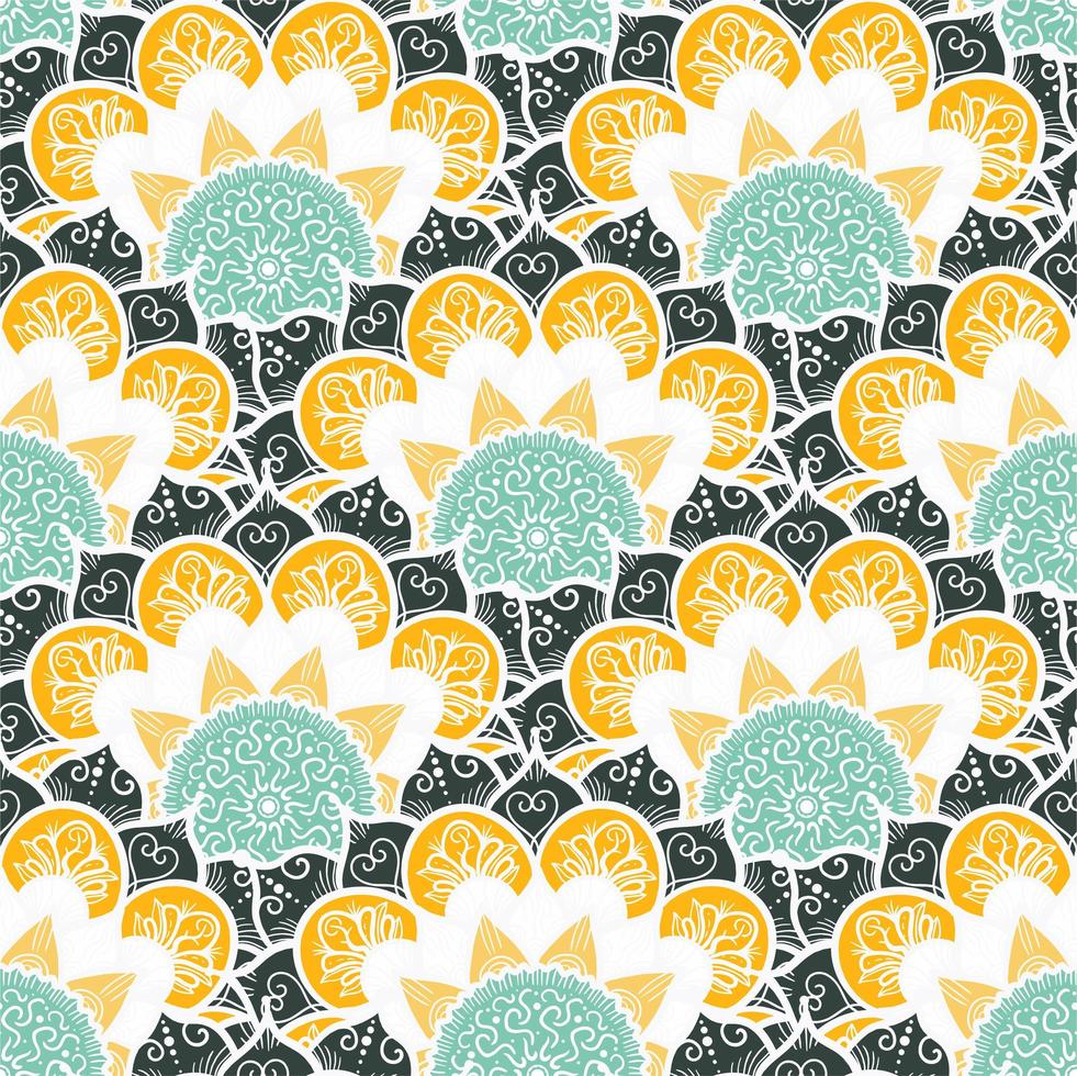 Mandala Seamless Pattern vector