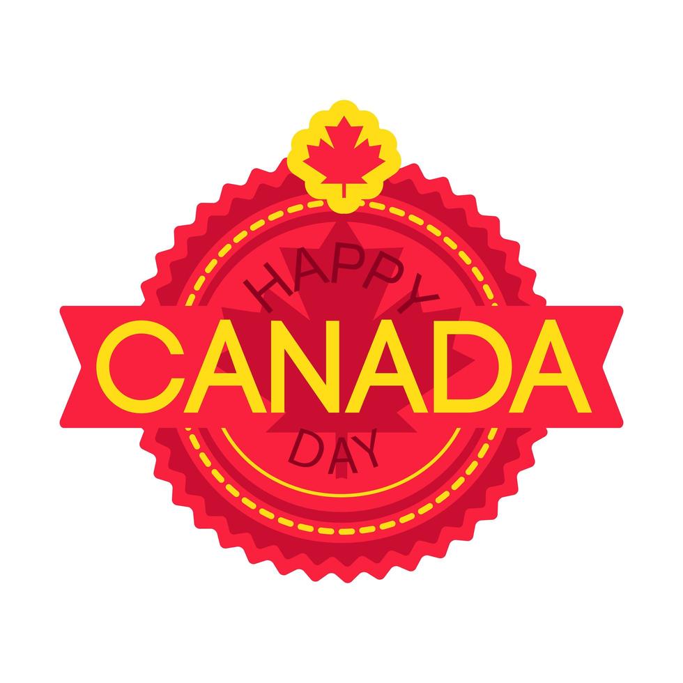Happy Canada Day vector