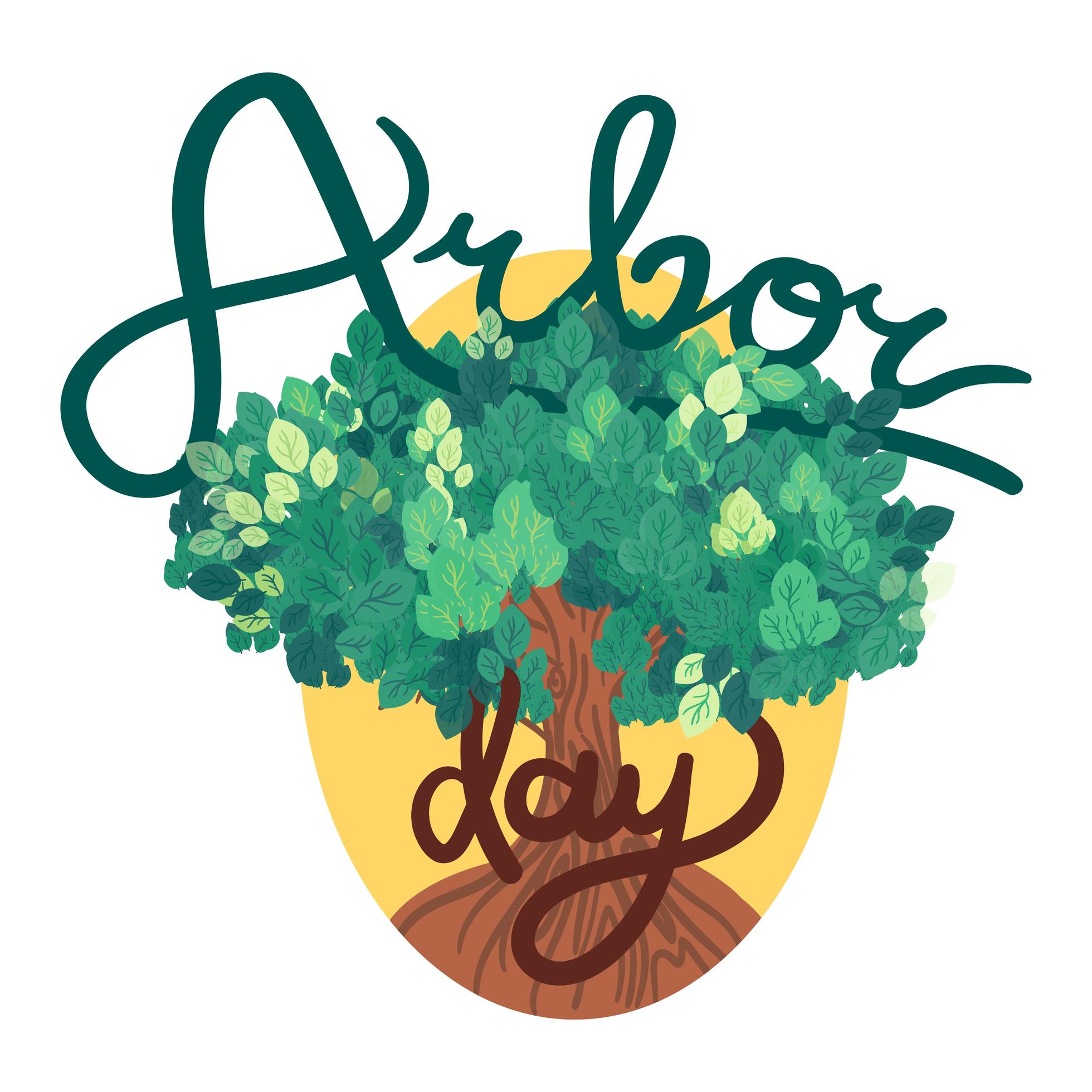 Arbor Day Greeting 2001497 Vector Art at Vecteezy