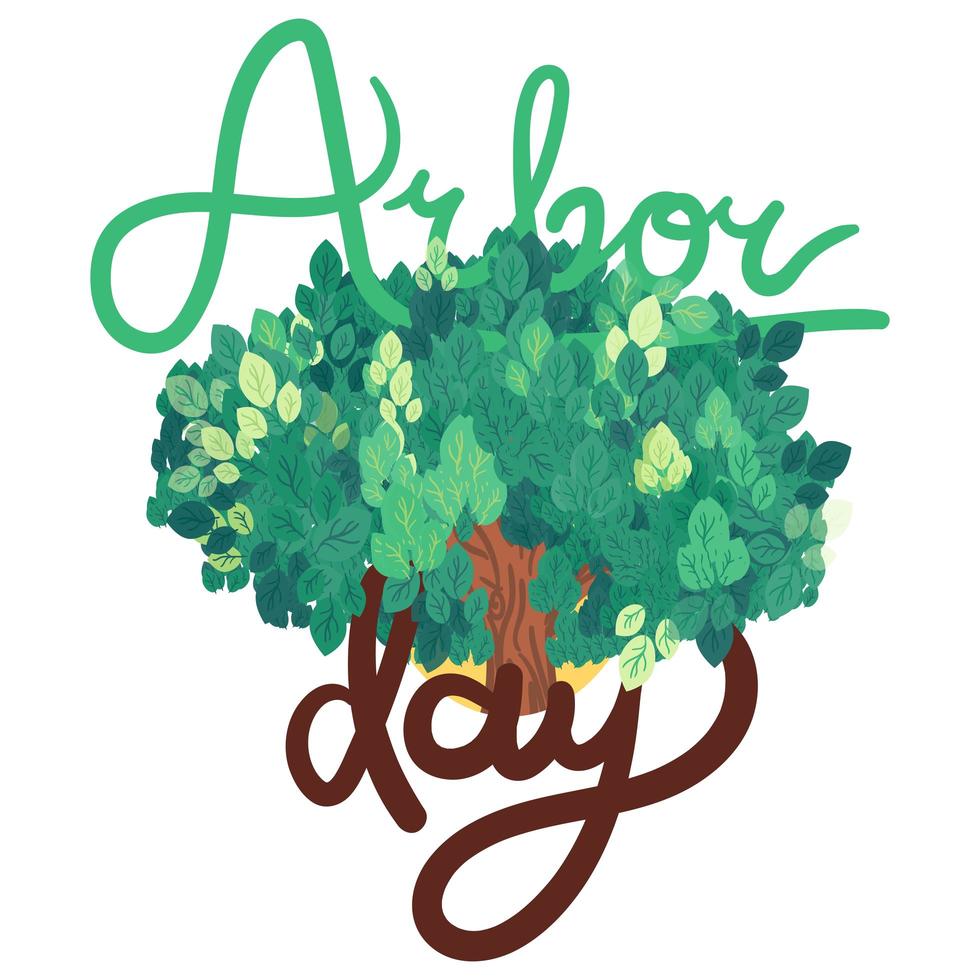 Arbor Day Greeting vector