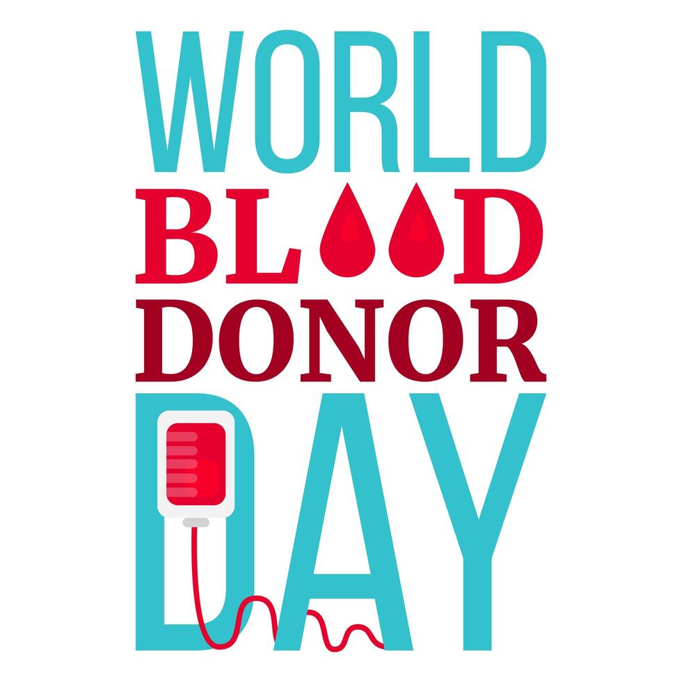 World Blood Donor Day vector