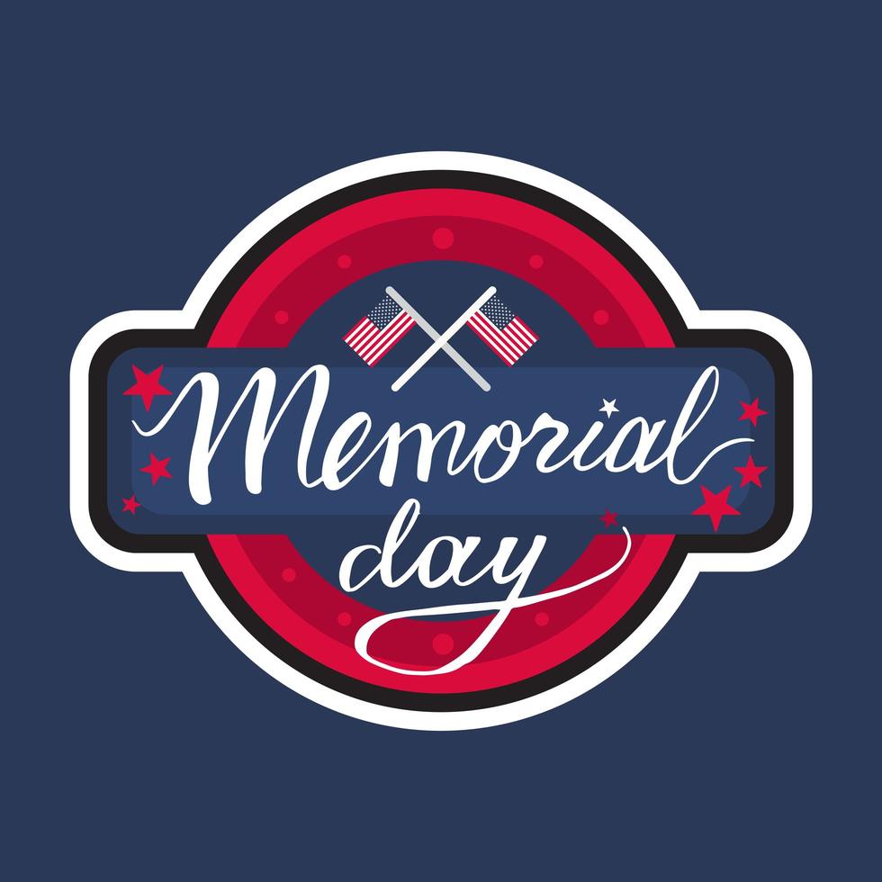 Memorial Day Banner vector