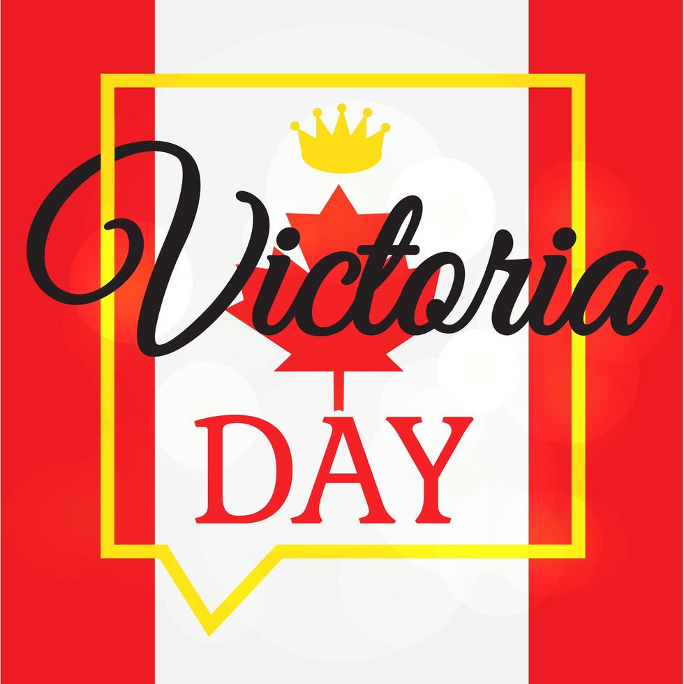 Happy Victoria Day Sticker vector