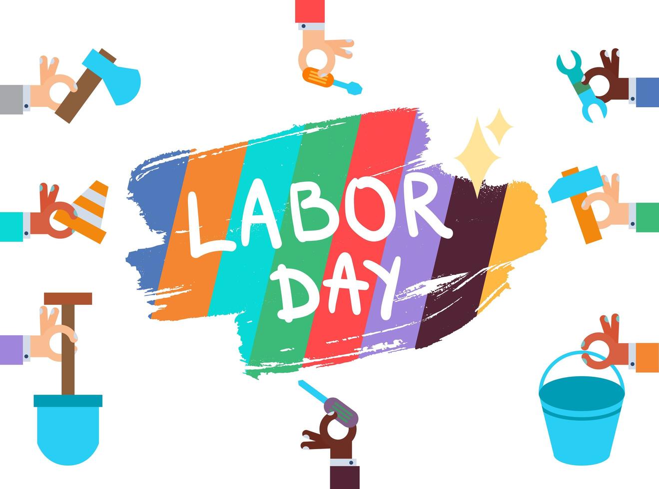 Labor Day. 1 May vector