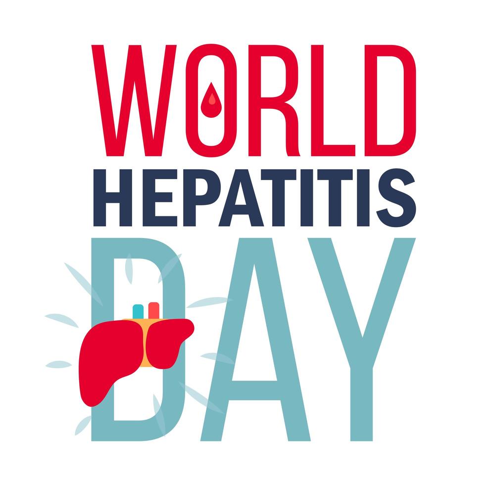 banner del día mundial de la hepatitis vector