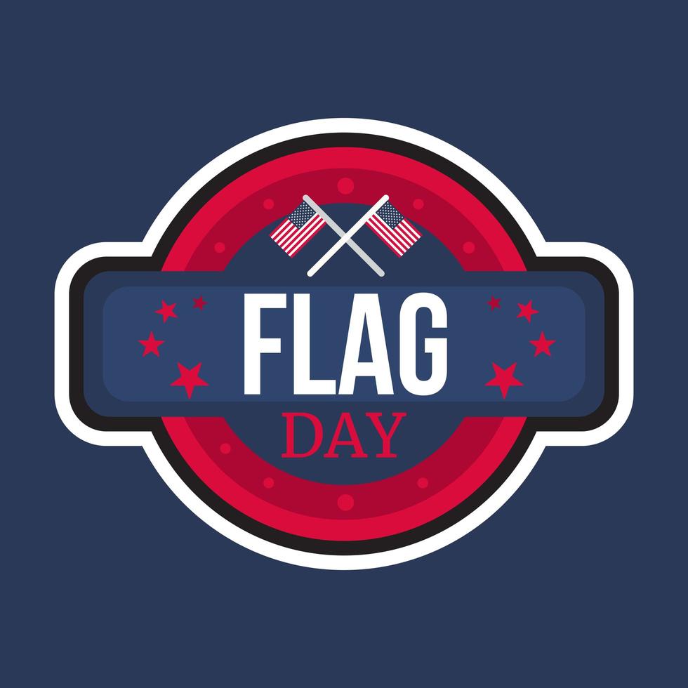 American Flag Day vector