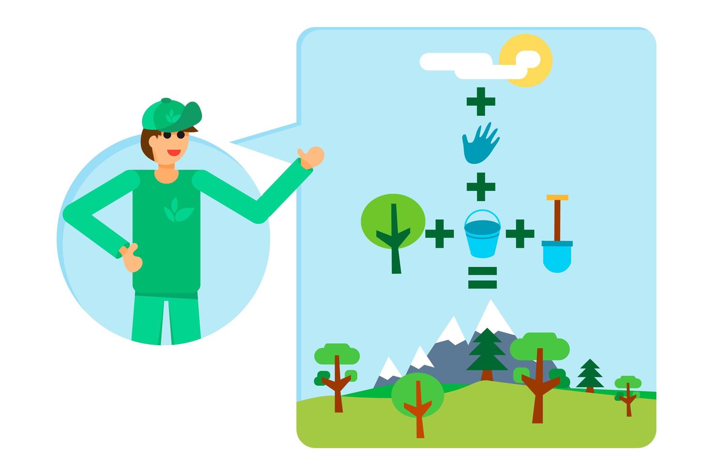 Arbor Day Greeting vector