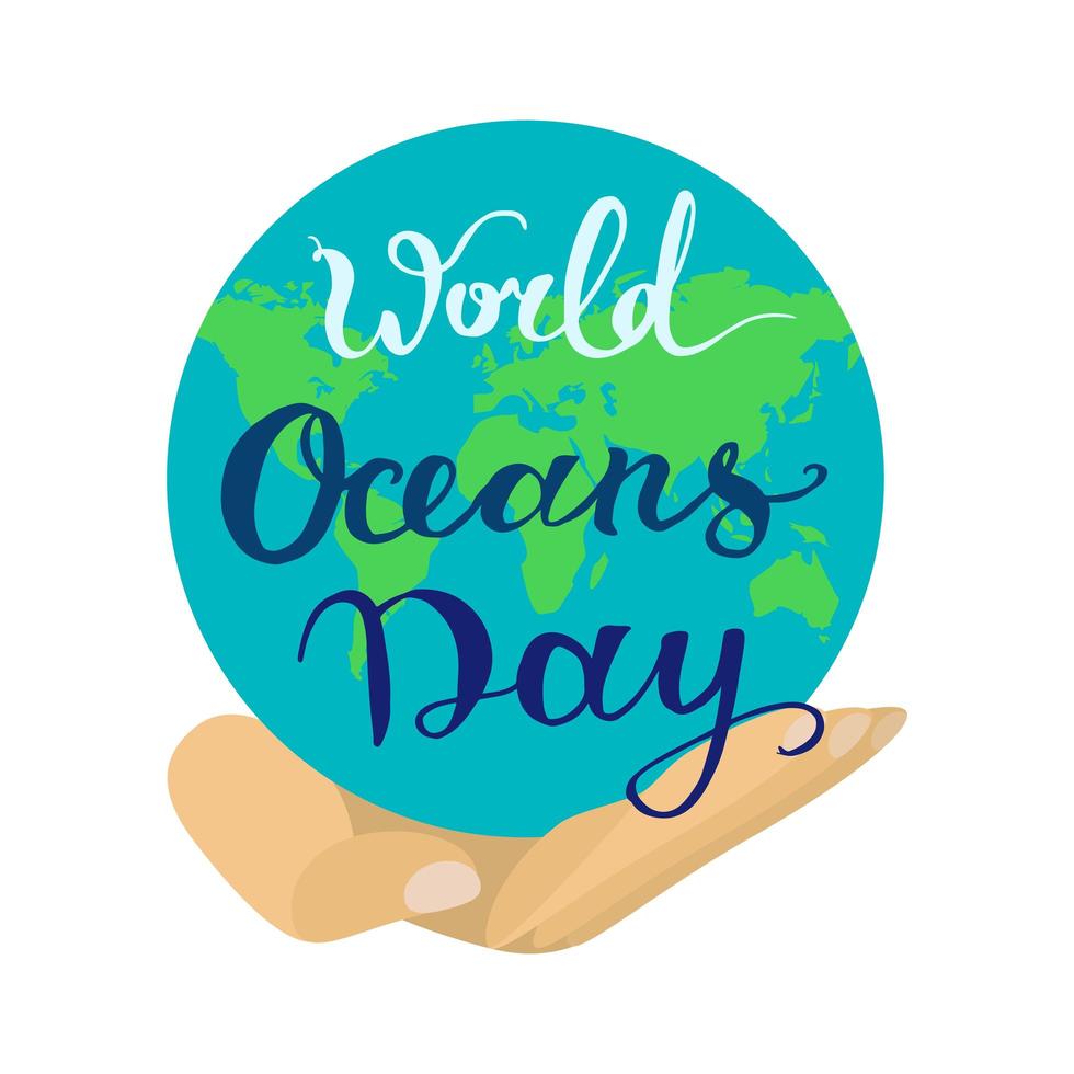 World Ocean Day vector