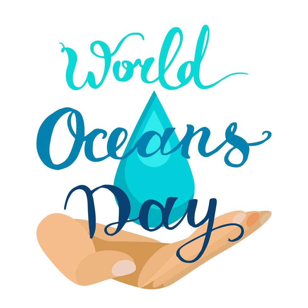 World Ocean Day vector