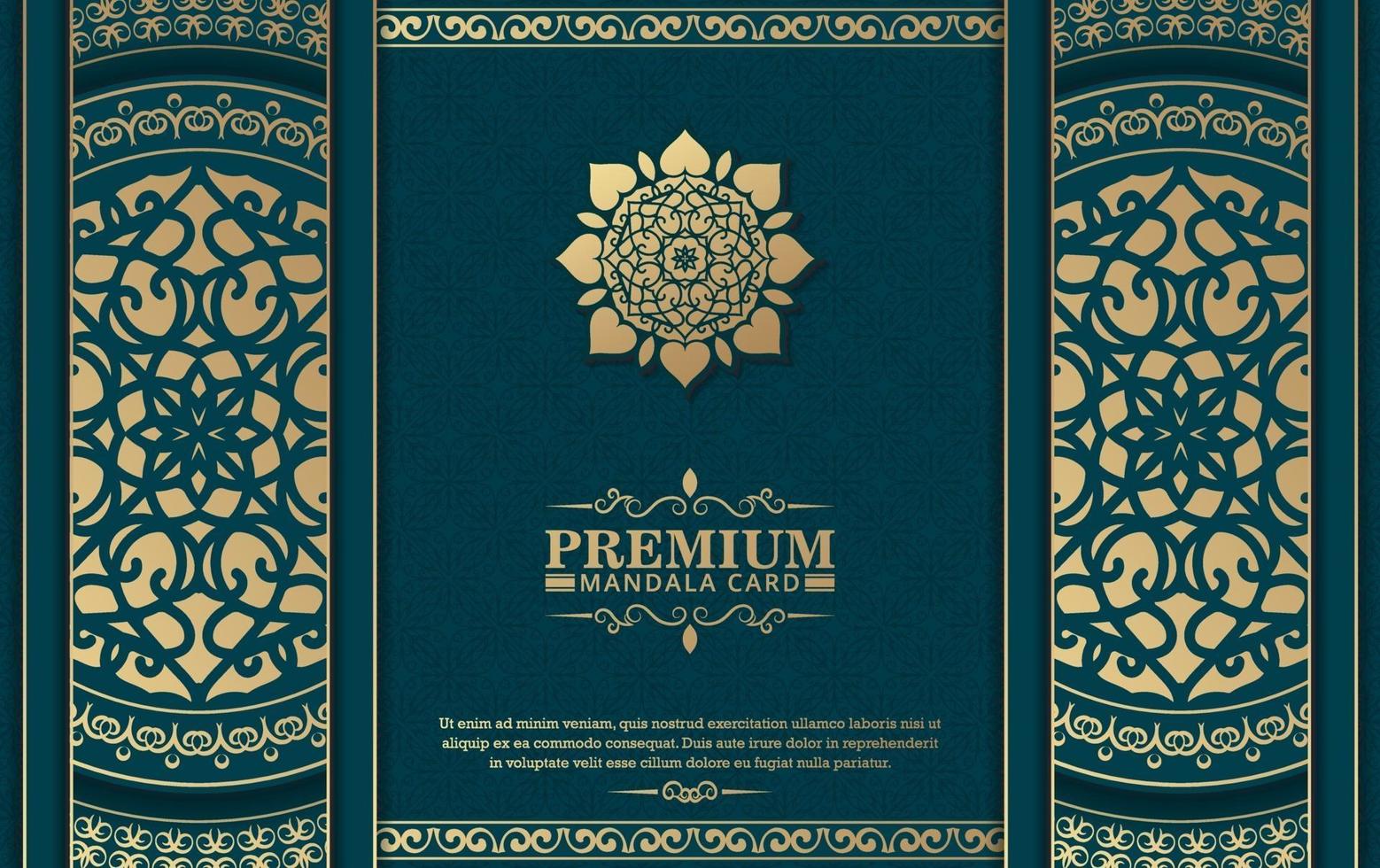 Fondo de mandala ornamental de lujo con estilo de patrón oriental islámico árabe premium vector