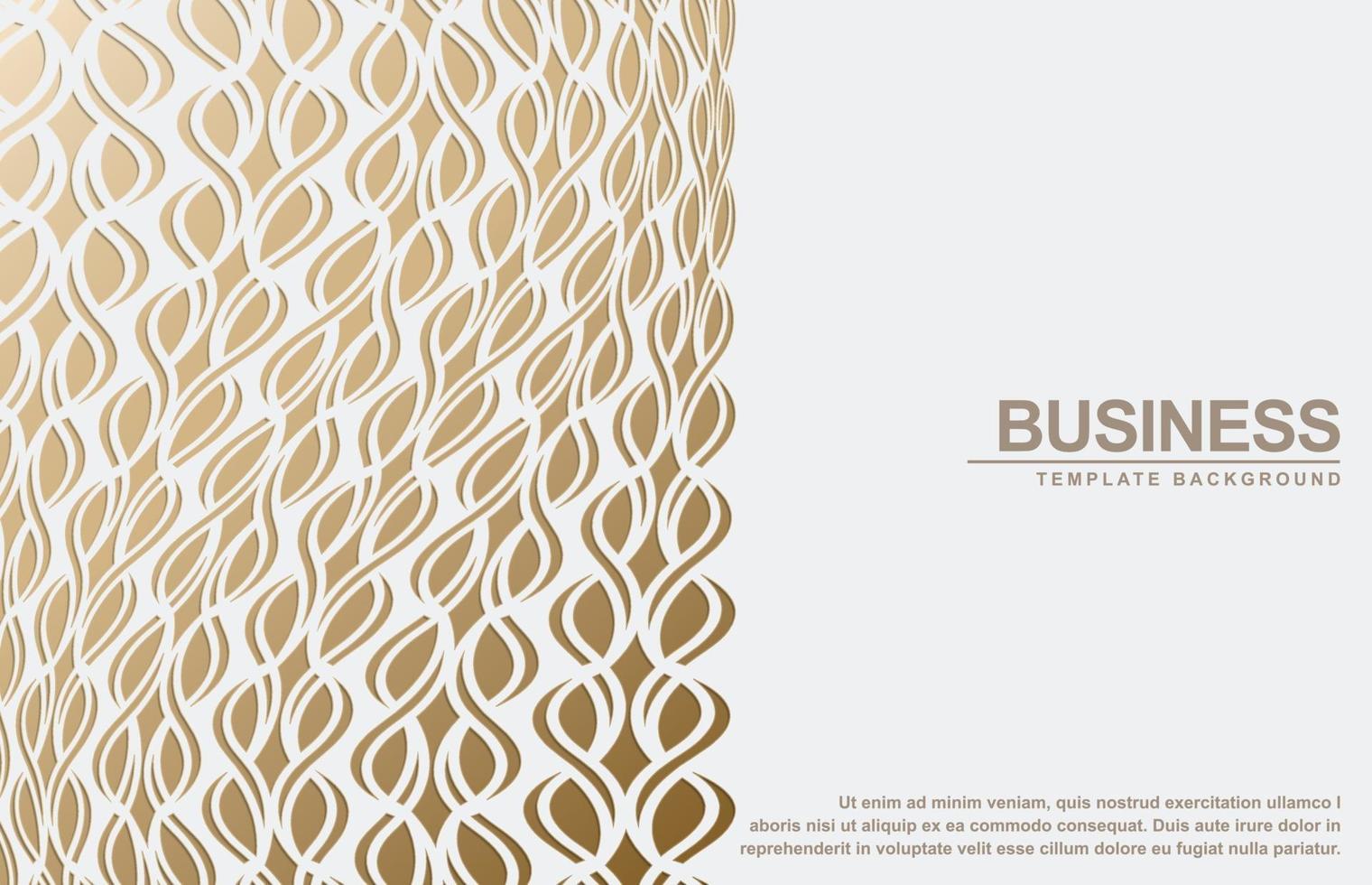 Gold and white abstract wave background vector